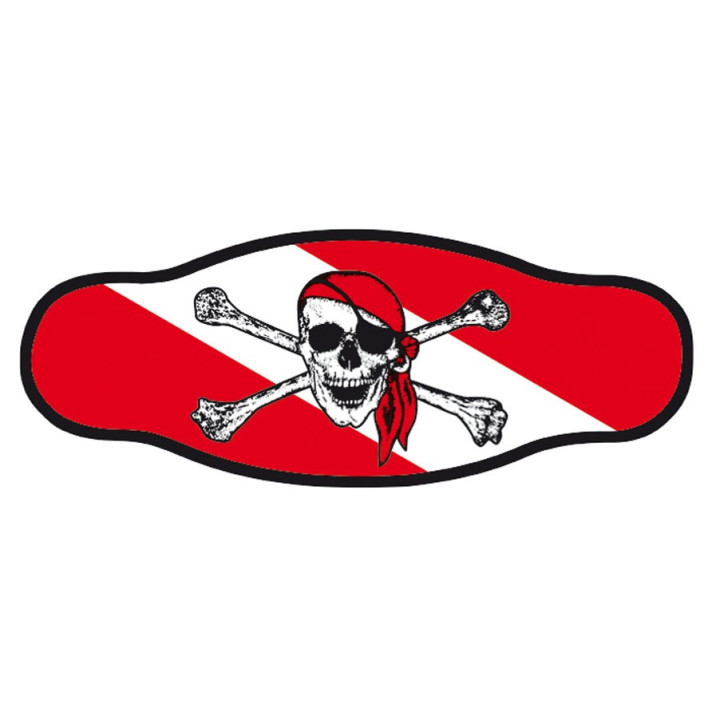 Best Divers Neoprene Mask Strap JOLLY ROGER