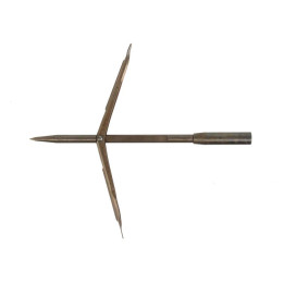 Devoto stainless steel tahitian tip with double barbs