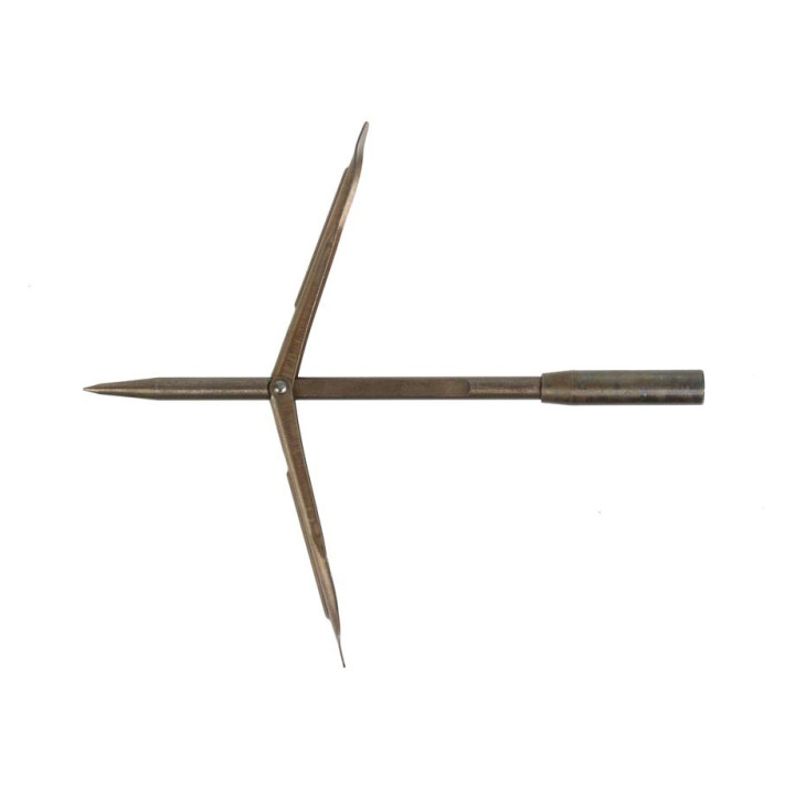 Devoto stainless steel tahitian tip with double barbs