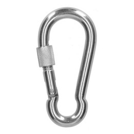 Spearfish carbiner with screw lock 5x50mm SS316