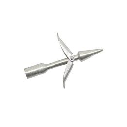 Scorpena shaft tip short with two floppers (stainless)