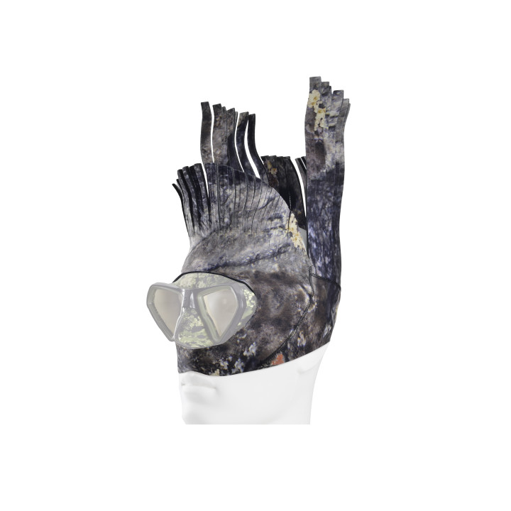 C4 camouflage face mask fringed