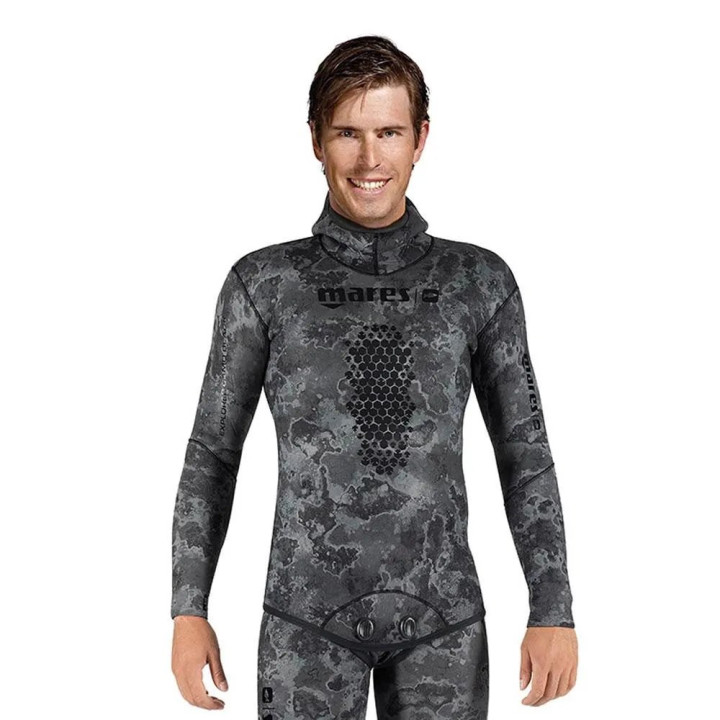 Mares jacket EXPLORER CAMO BLACK 30 Open Cell