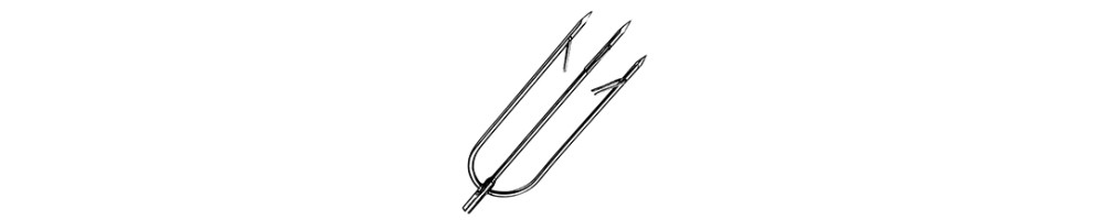 Tips and prongs for speargun shafts